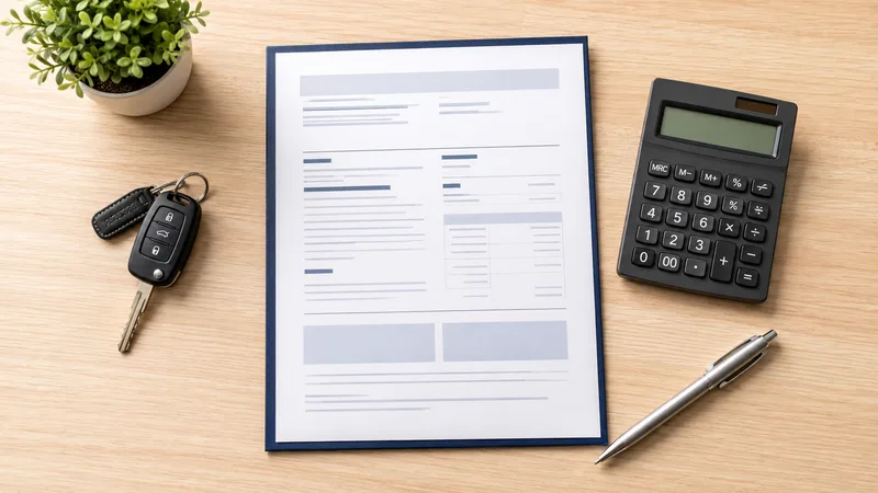 Reviewing an auto insurance policy and discounts to lower car insurance costs