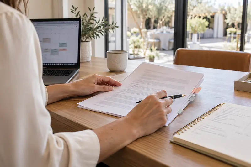 Reviewing venue contract for event insurance requirements in California