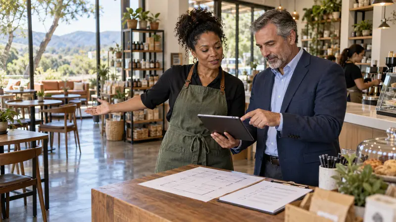 Woodland Hills business owner reviewing liability and commercial insurance needs.